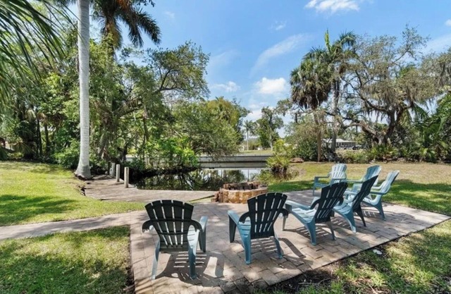 Creekside home with pool and lanai close to downtown Bonita Springs!