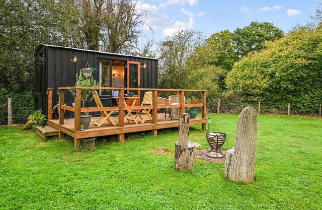 Deer Shepherds Hut - a holiday let that sleeps 2 guests in 1 bedroom