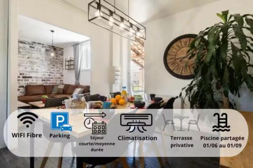 Design Industriel avec Terrasse Privative