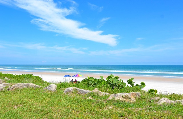 Direct Oceanfront on No-Drive New Smyrna Beach 3/2 Corner Unit!
