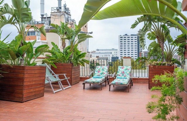 Discover this charming and modern 1-bedroom apartment with private terrace