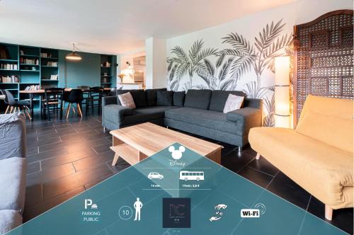 Disneyland-Paris-15 min, Maison atypique, 10 pers