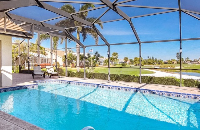 Dog-friendly golf-front home w/ private screened pool & community amenities!