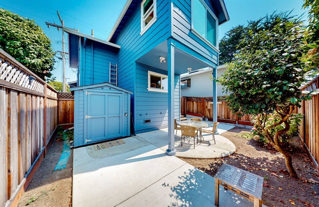 Dog-friendly home with ocean view & parking, steps to Seabright Beach