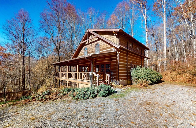 Dog-friendly mountain home with a playroom, enclosed yard, wood stove, & W/D