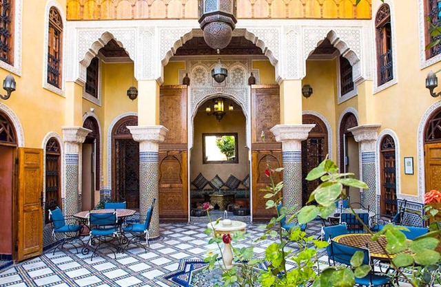 Double Bed Room Riad Layalina Fez: Pool, 360° View & Free Secure Parking at Foot