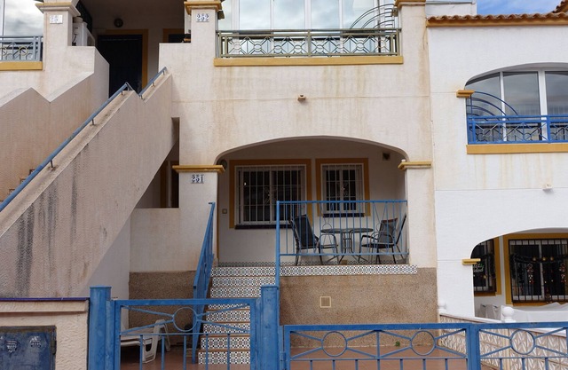 Downstairs two bedroomed one bathroom apartment . Gated access for security.
