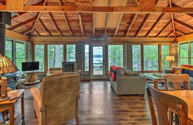 Eagle River Lakefront Retreat w/Fire Pit & Grill