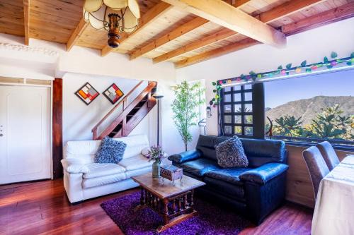 Eco Cabaña de Olga con vistas a la ciudad de Bogota