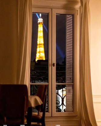 Eiffel Tower view Rose, apartment #2