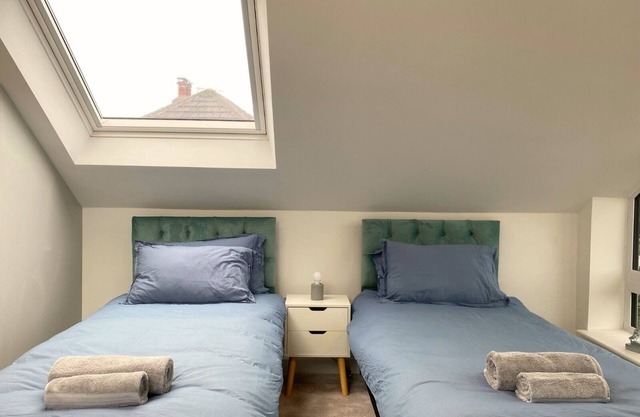 Elegant 2-Bed, 2.5-Bath retreat with a dedicated Office.