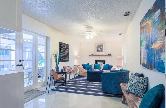 Elegant Coastal Escape in Indian Beach Sapphire Shores Sarasota with pool.