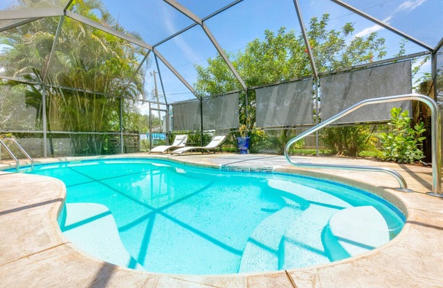 Elegant Space Coast Home with Private Pool, Fire Pit, and Game Room