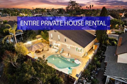 Entire Private Pool, King Bed, 2 Living Room, Gate Yard in Rancho, Available Now