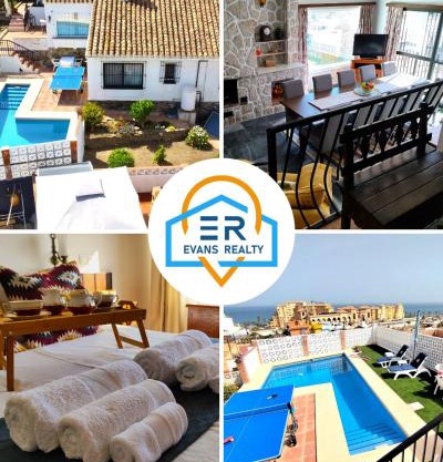 Evans Realty AL Villa & Piscina & Garaje & Playa