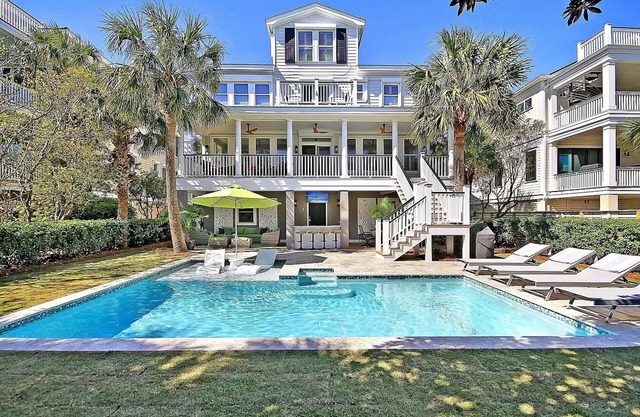 Exclusive 5K sq ft Home w/Backyard Oasis & Salt Water Heated Pool, Steps 2 Beach