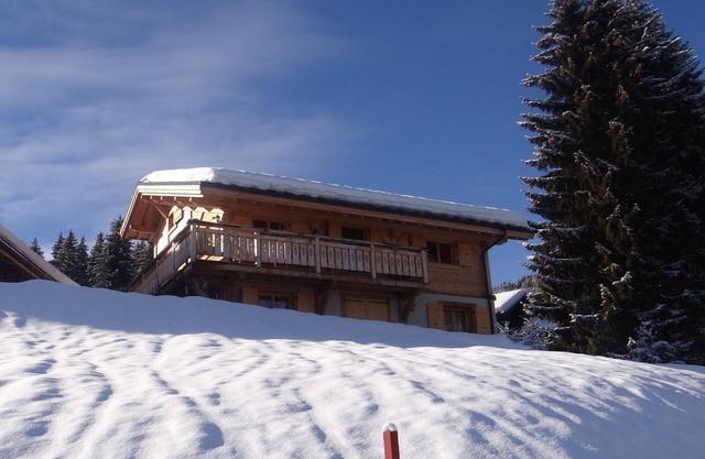 Facing Mont Blanc 1450m. Apart. 2pers + child