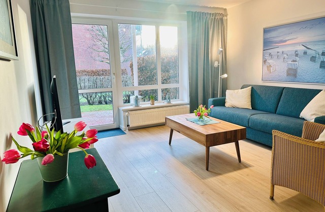 Fantastic apartment Mathilda, only a few meters from the beach for 4 persons.