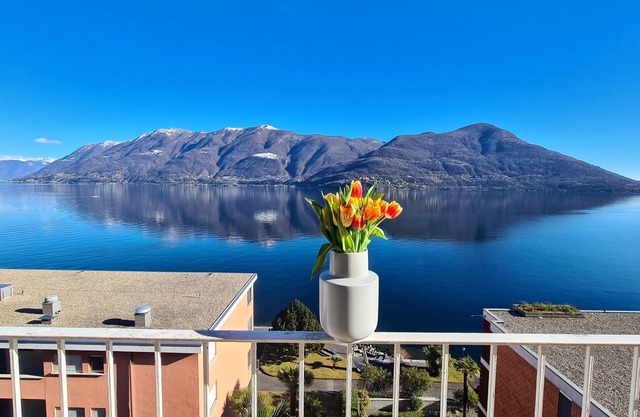 Fantastic view with vacation apartment Lago Maggiore, 80m2, 4 persons, renovated