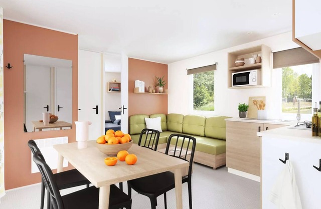 Flower Camping Le Pré des Sables * - Mobile home Comfort 34m2 3 bedrooms + TV 6 people