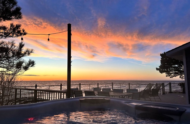 Full Home with 100' of Low Bluff Private Lake Michigan Beach