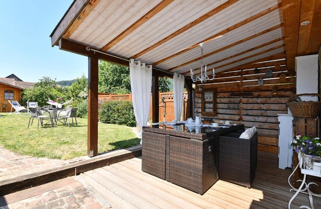 Gîte alsacien 75m² avec 2 chambres, climatisation, jardin privé, proche Colmar et Mulhouse - FR-1-744-2