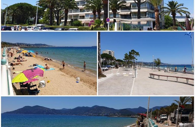 Garden and beach sea view apartment Cannes