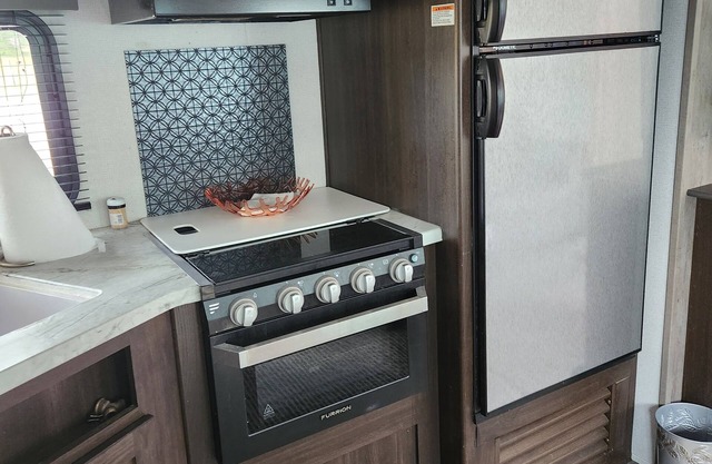 Glamping at its finest! Come Glamp with us in this beautiful RV that sleeps 10!