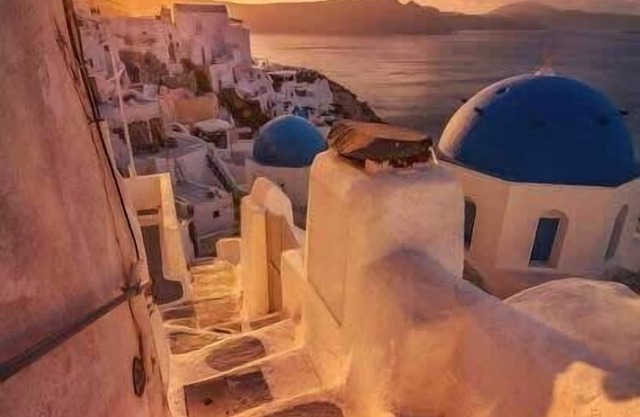 Grand 1BR Suite & Private Balcony at Santorini