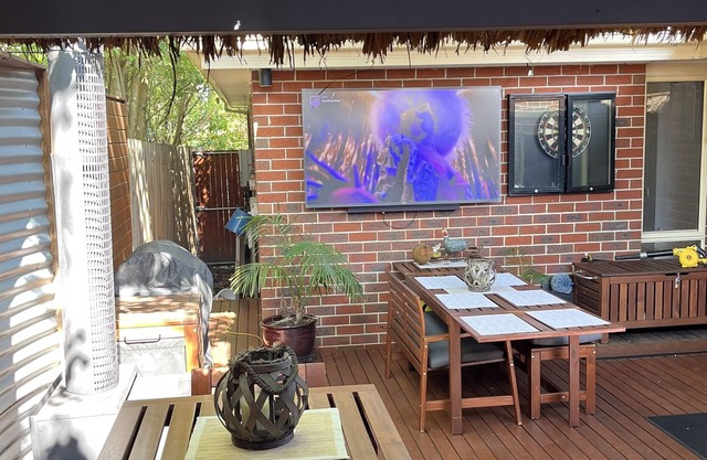 Great outdoor entertainment area