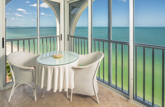Gulf Front Beach Condo - private beach, beautiful sunsets and penthouse view!