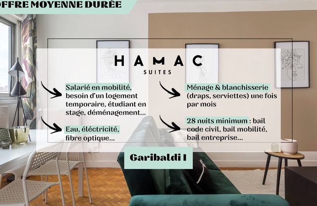 Hamac Suites - Suite Garibaldi 1 - 6 people