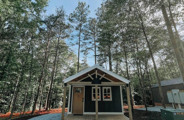 Hartwell Cabins and RVs is located in the serenity of the woodlands! This newly built 450 sq
