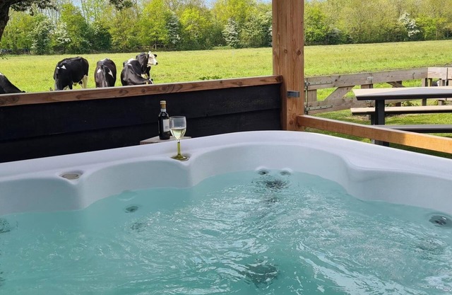 Have a unique experience in the Boerderijkamer with private outdoor hot tub , breathtaking views and comfortable amenities. Enjoy a carefree stay with fresh rolls and delicious coffee every day and explore the surrounding area, the beach, Callantsoog