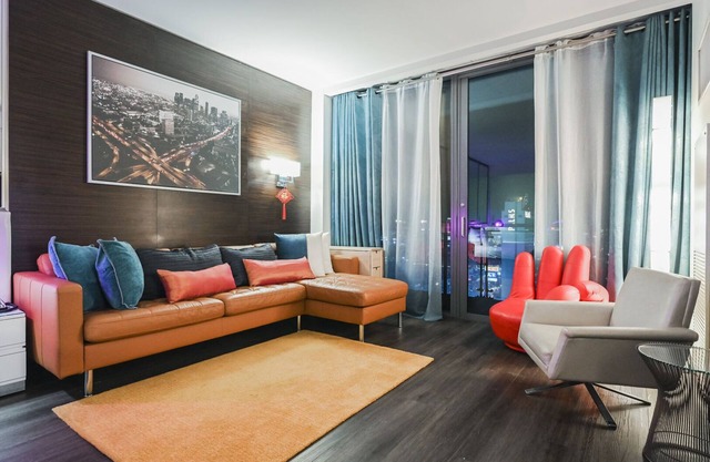 High Floor Studio Strip View w/Open Balcony at Palms Place