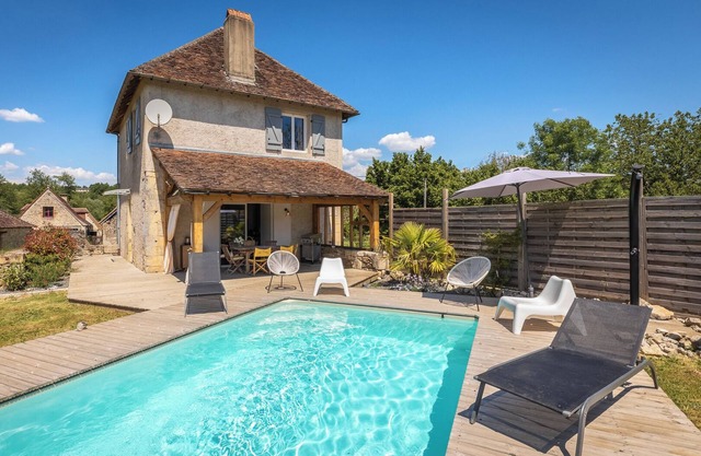 holiday home with private pool and large covered terrace.