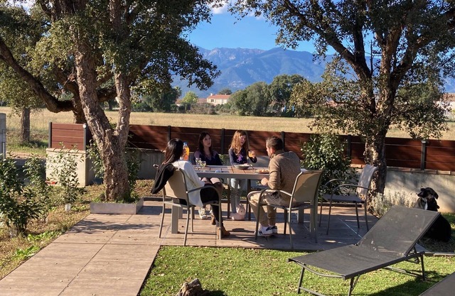 House between sea and mountains