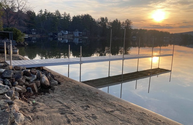 House with private sandy beach & dock plus hiking and snowmobile access