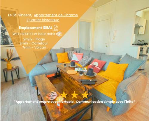 Hypercentre-Plage, "LE SAINT-VINCENT" Cocon Cozy et Chaleureux de 50m2