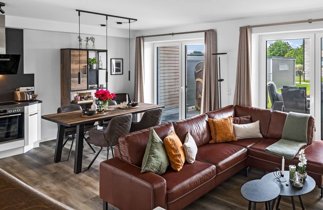 Küstenbude in Nordseenähe mit Sauna, Terrasse, Parkplatz & Wlan
