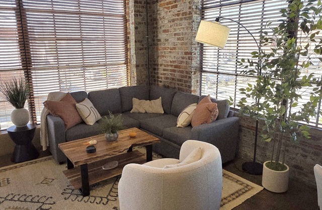 King Bed, Free Garage Parking - Brick Loft in Downtown Roanoke