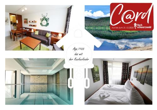 Kurhotel Schluchsee App 1103 - das mit der Kuckucksuhr, mit Indoorpool, Hochschwarzwaldkarte, Schluchsee