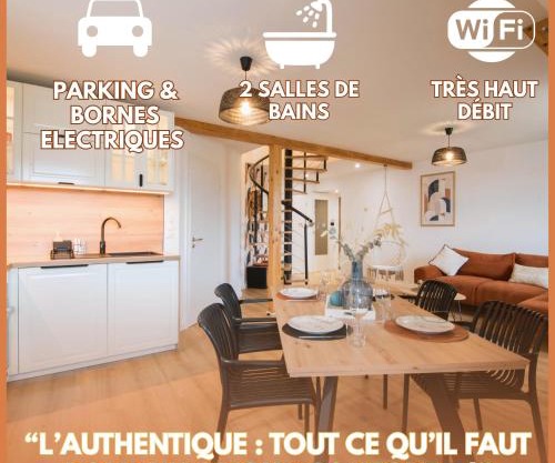 L'Authentique Spacieux duplex 2 salles de bains