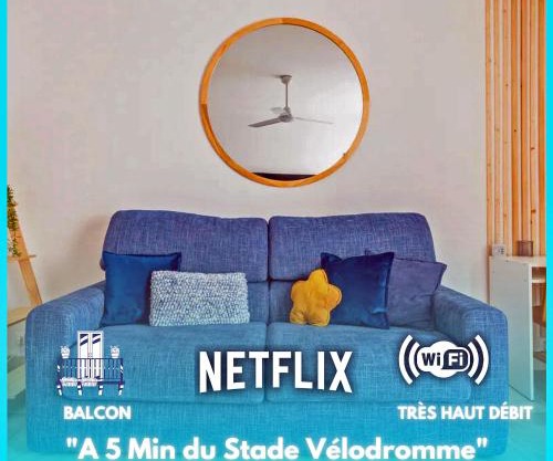 L'Escapade-Wifi-Netflix-Balcon-La Timone-Vélodrome Urban NestConciergerie
