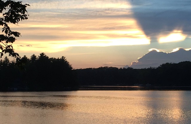Lake front cottage on beautiful 290acre all sports Big Bass lake, Irons Michigan