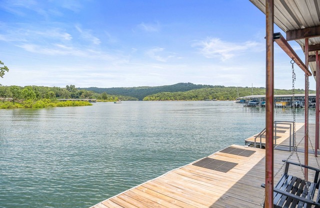 Lakefront 2BR Cabin w/Pool + Swim & Boat dock