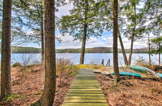 Lakeside Francestown Home w/Private Dock & Porch!
