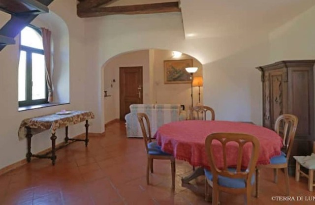 Large apartment on the river in a historic village