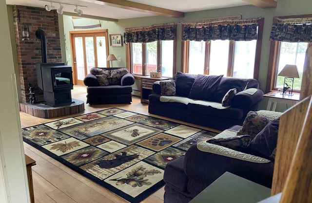 Large Lakefront Home on Moosehead Lake with Spectacular Beach and Dock