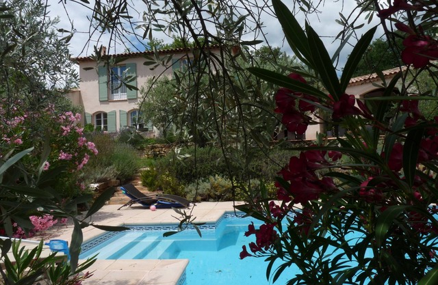 Large villa surrounded by olive trees between the sea and the Verdon - swimming pool